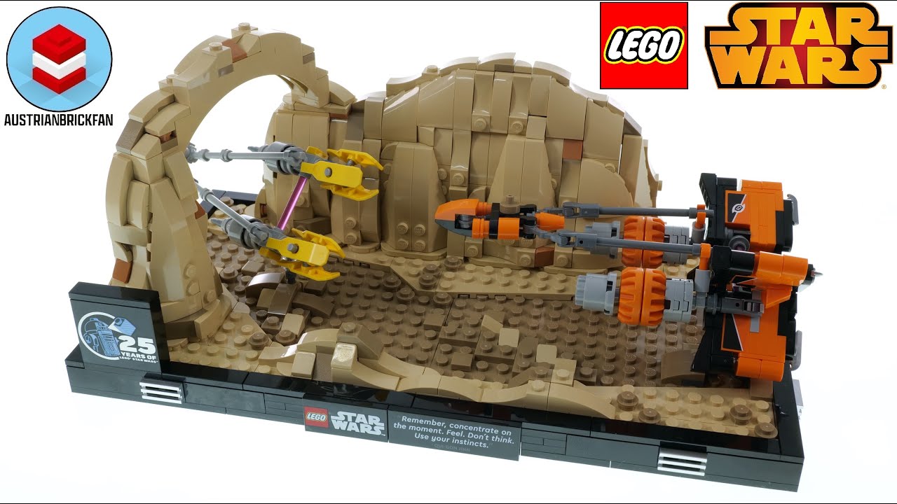 LEGO Star Wars 75380 Mos Espa Podrace Diorama Speed Build Review