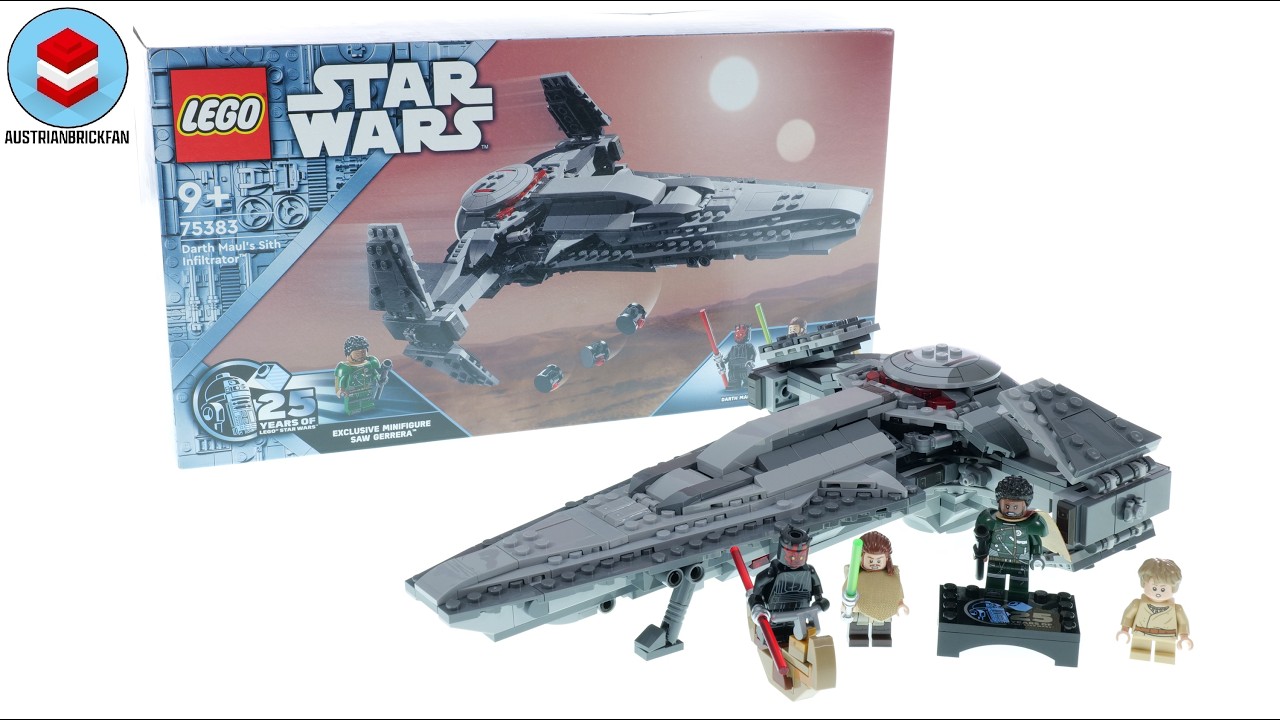 LEGO Star Wars 75383 Darth Maul’s Sith Infiltrator Speed Build Review