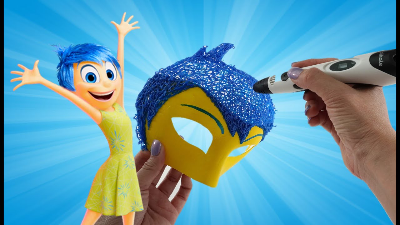 Making a Joy Mask with 3D Pen – Disney Inside Out 2