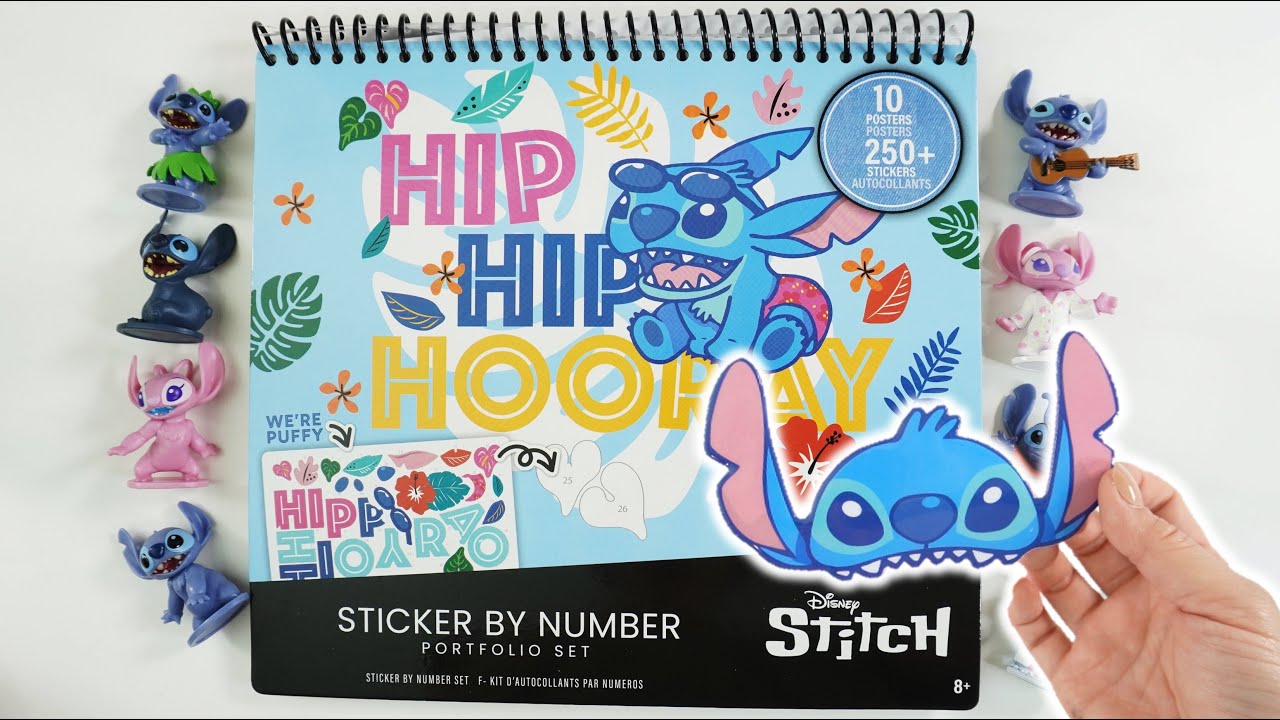 Making Posters with Stitch Puffy Sticker By Number Activity Book