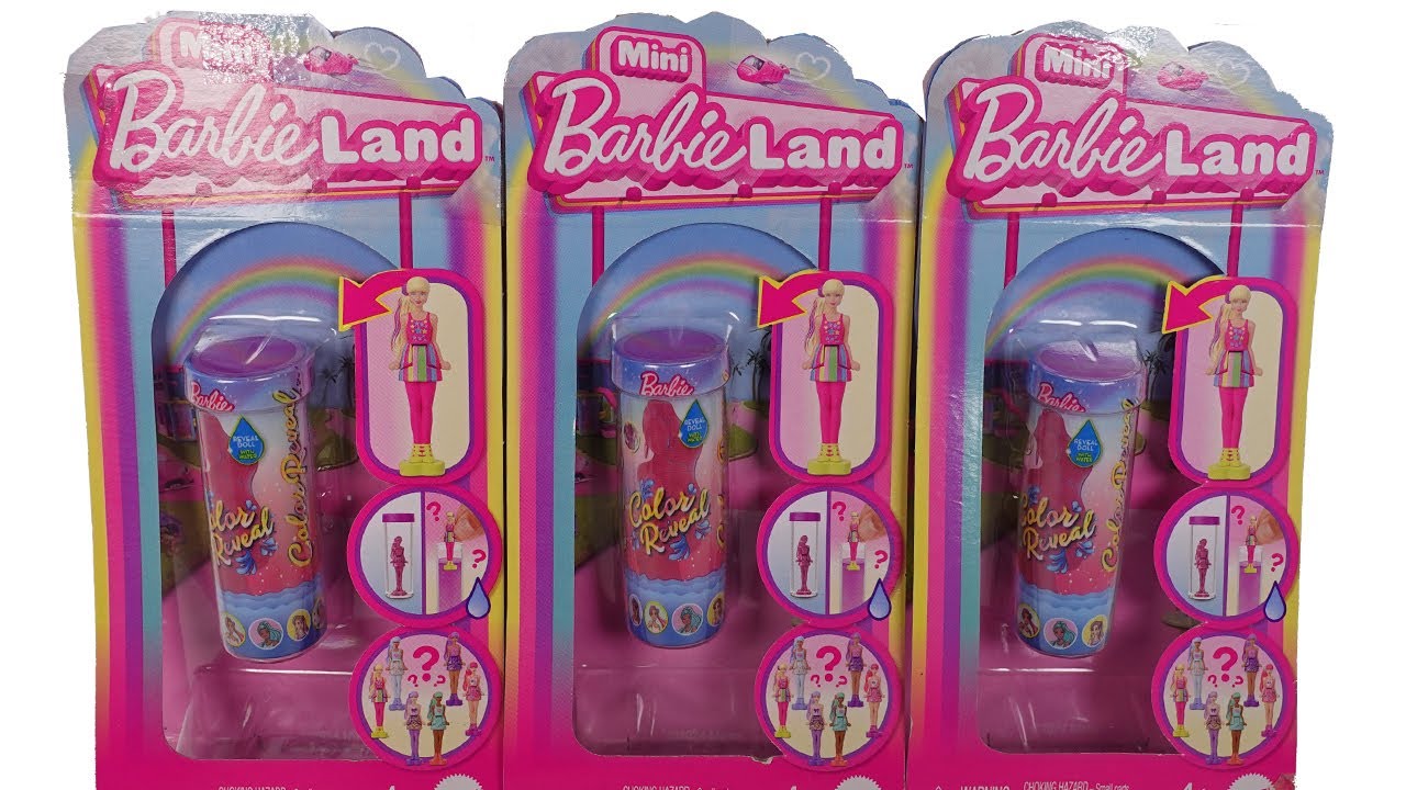 Mini Barbie Land Color Reveal Blind Box Unboxing Review