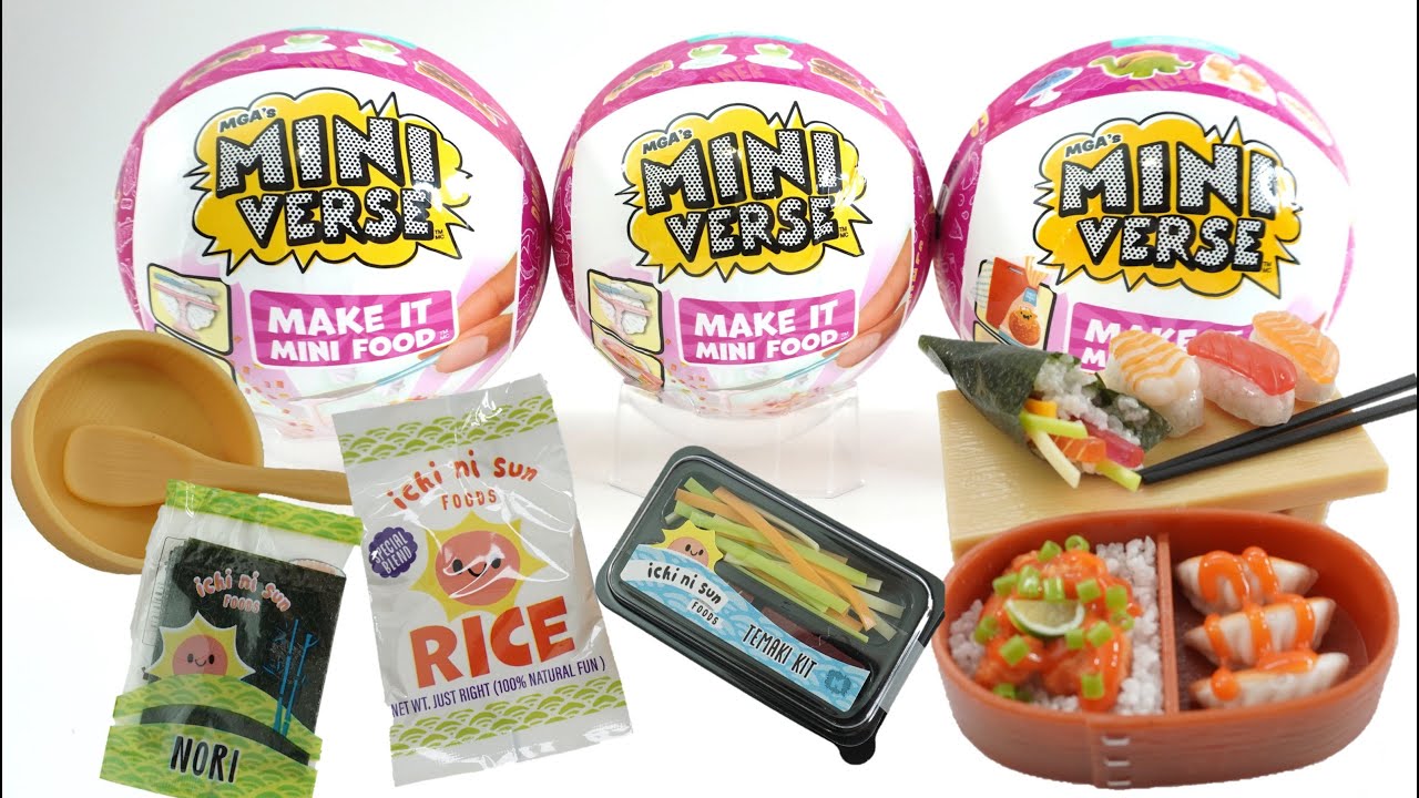 MiniVerse Make It Mini Food Japanese Food Sushi and Bento Box Edition