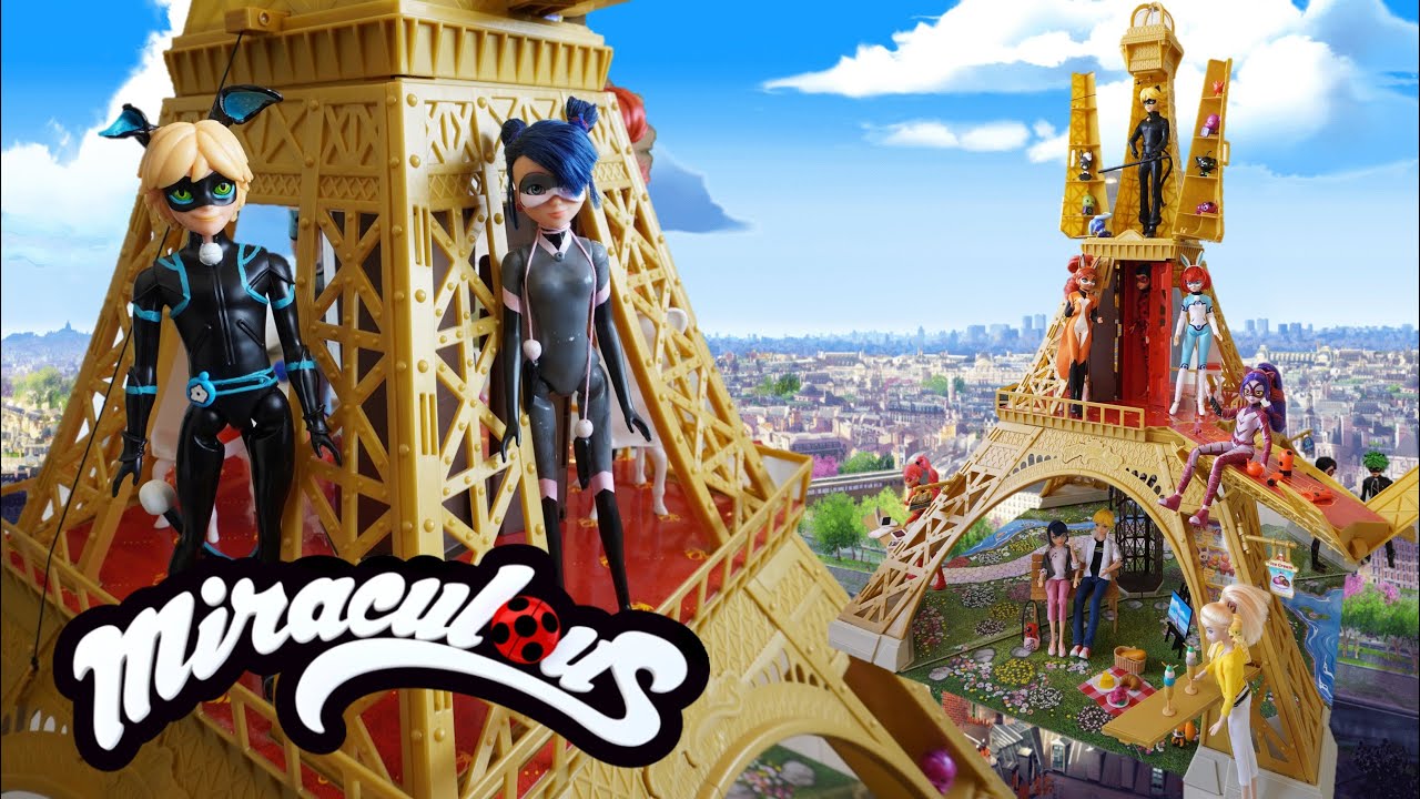 Miraculous Ladybug Paris Heroes 4ft Eiffel Tower Playset