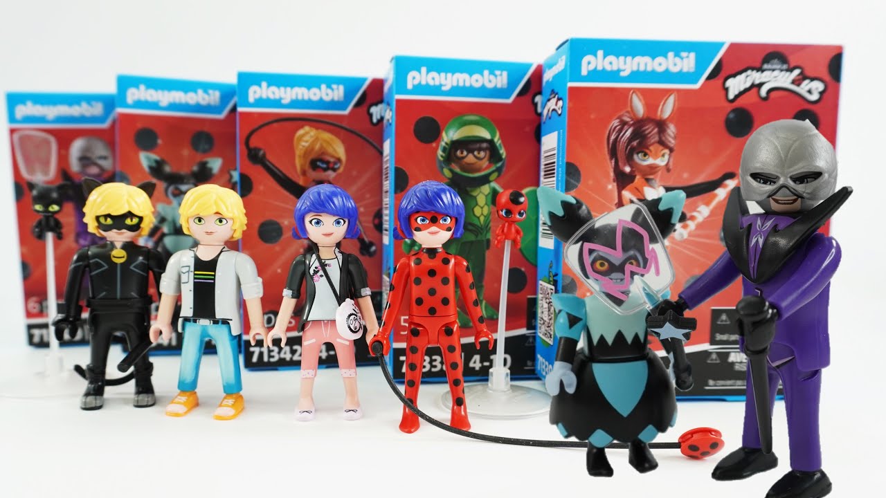 Miraculous Ladybug Playmobil Minifigures Hawk Moth Antibug Puppeteer