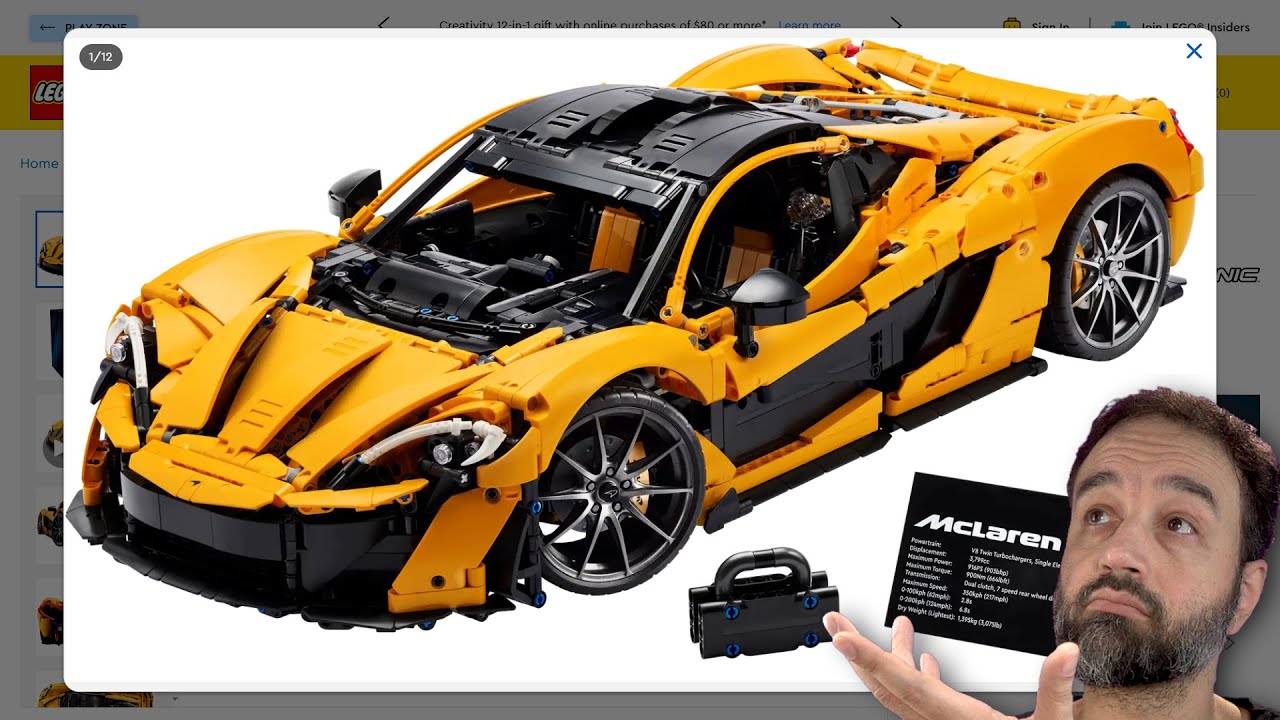 LEGO Technic McLaren P1 official reveal & my thoughts! 3,800+ parts, $450 USD flagship, set 42172