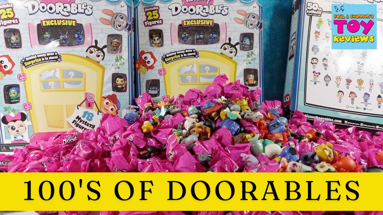 Hundreds Of Disney Doorables Series 9 Exclusive Figure Blind Bag Opening