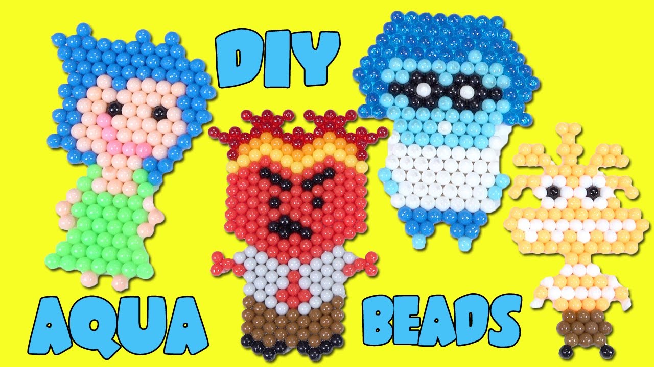 Inside Out 2 Movie DIY Aquabeads Craft Activity kit! Joy, Anxiety, Sadness, Anger