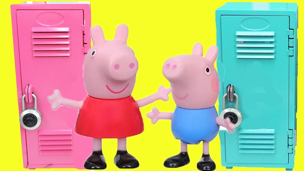 Peppa Pig DIY Custom Back to School Locker Organization with George