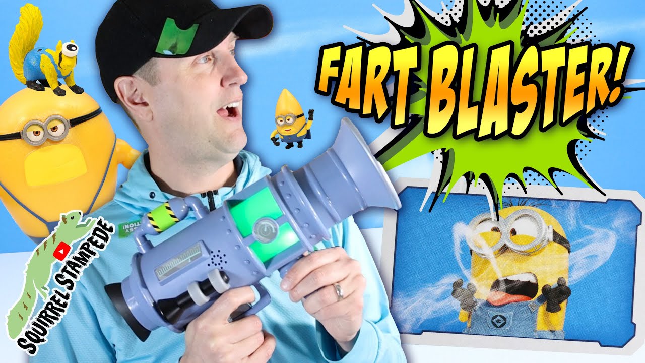 Despicable ME Ultimate Fart Blaster 4 Minions Lights Sounds & Smells Review