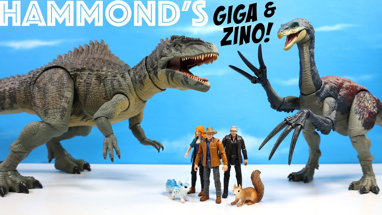 Jurassic World Giganotosaurus & Therizinosaurus Hammond Collection Dinosaurs Review