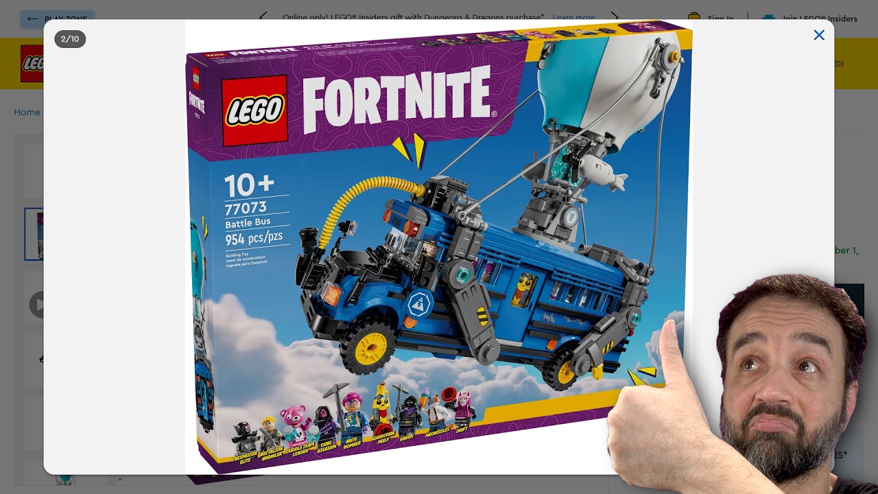 LEGO Fortnite sets & minifigs wave 1 official reveals & my thoughts! Battle Bus, Supply Llama ++