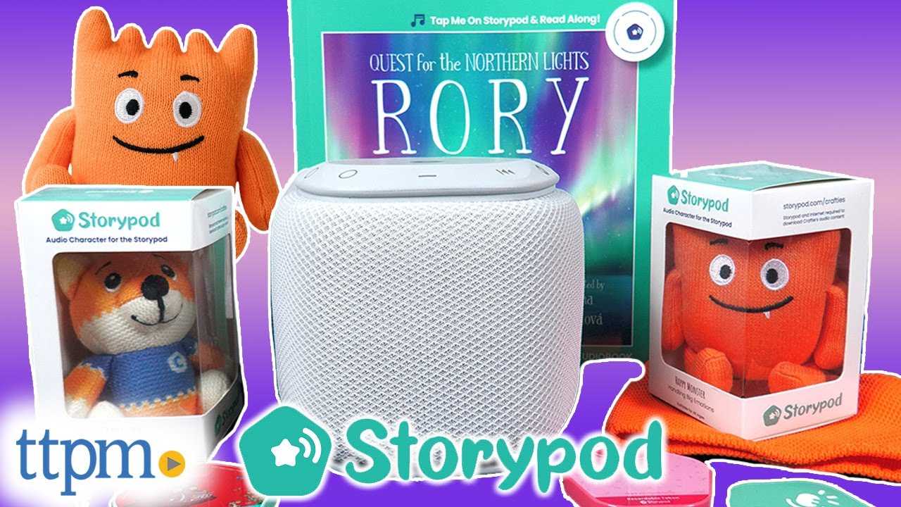 Storypod Craftie Fox, Happy Monster, The Gruffalo, and Story Stickers