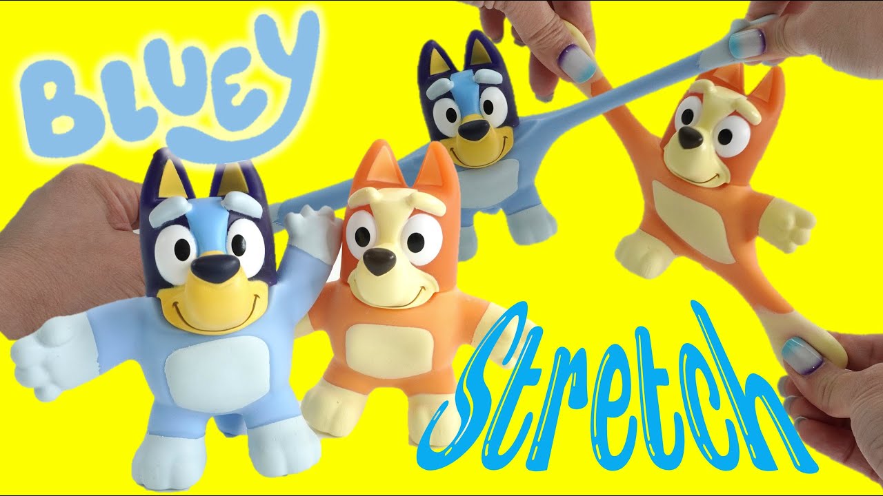 Stretchy Bluey and Bingo Stretch to 3X!