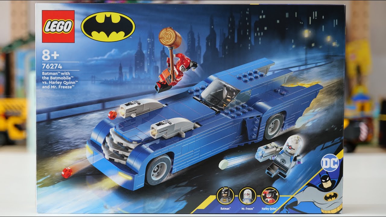 LEGO Batman 76274 Batman with the Batmobile vs. Harley Quinn and Mr. Freeze– LEGO Speed Build Review