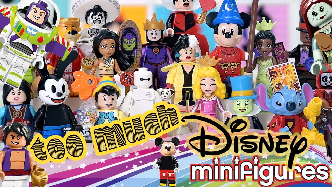 Too Much LEGO Disney Minifigures! All the complete sets compilation