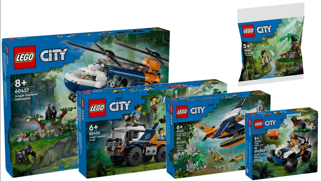 All LEGO City Jungle Explorer sets summer 2024 Compilation/Collection Speed Build