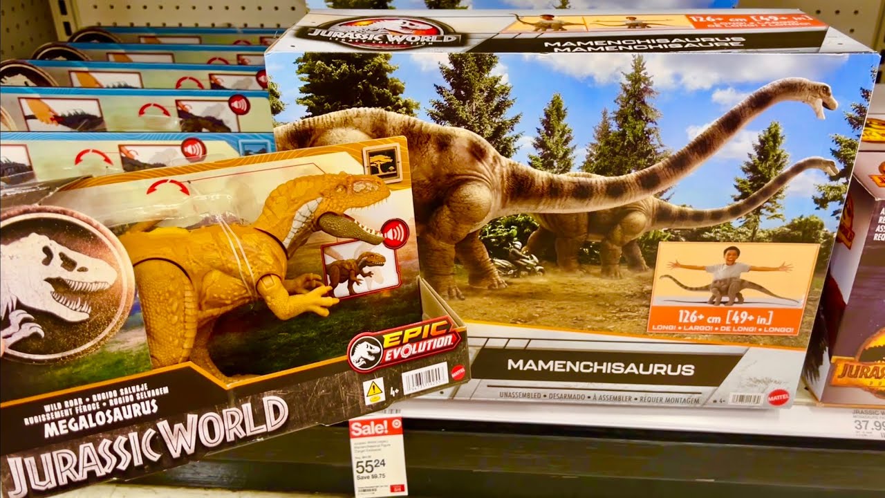 New Jurassic World Dinosaur Discovery at Target - Megalosaurus & Mamenchisaurus