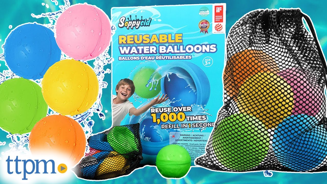 Water Play All Summer Long with Reusable Water Balloons!