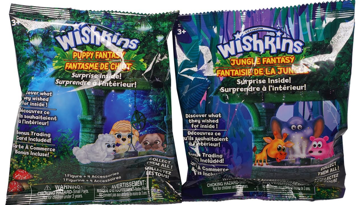 Wishkins Puppy Fantasy and Jungle Fantasy Blind Bag Unboxing Review