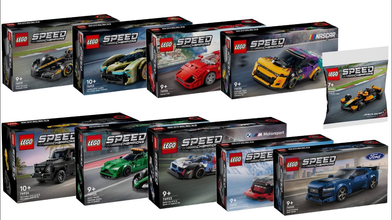 All LEGO Speed Champions 2024 sets Compilation/Collection Speed Build