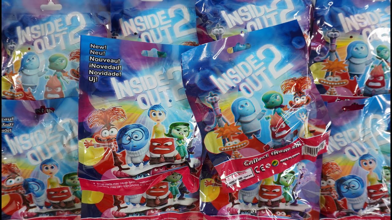 Disney Inside Out 2 Blind Bag Figures and Trading Cards