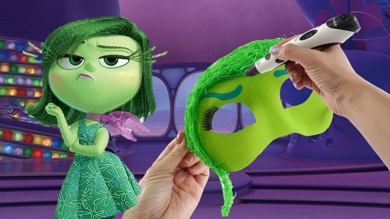 DIY Disgust Cosplay Mask with 3D Pen - Disney Inside Out 2