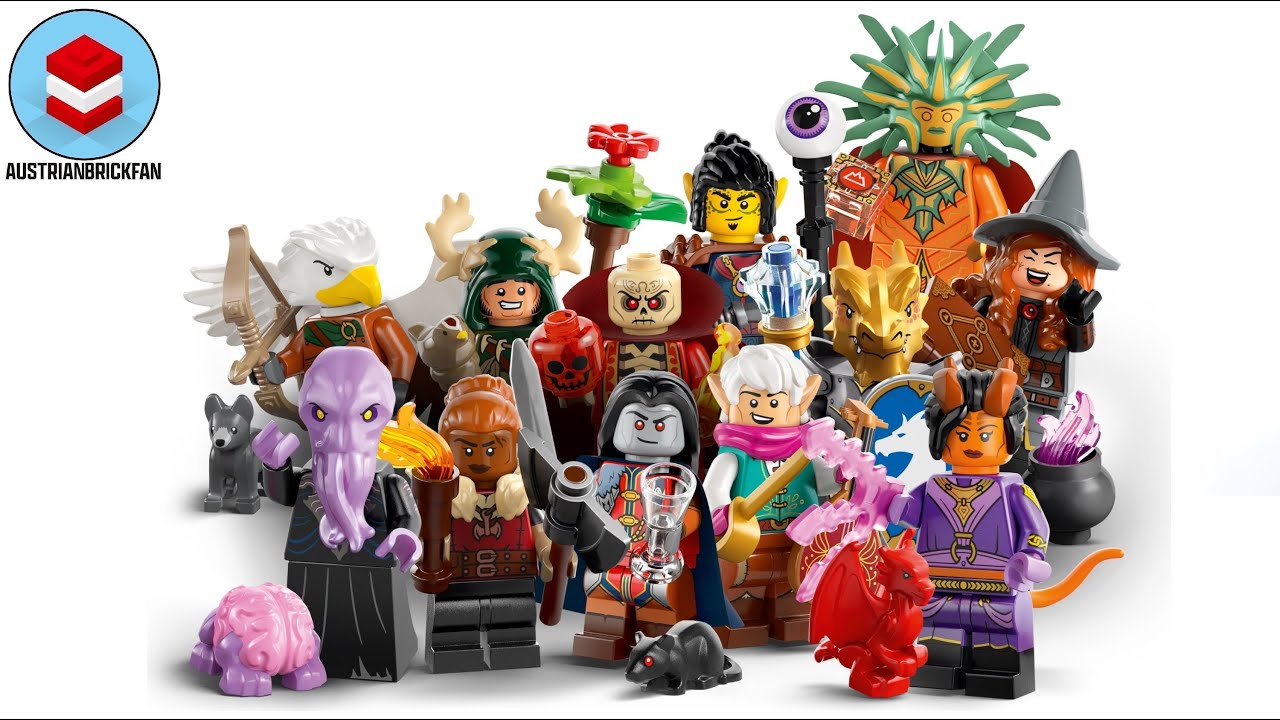 LEGO 71047 Dungeons & Dragons Minifigures Series – All 12 Figures – LEGO Speed Build Review