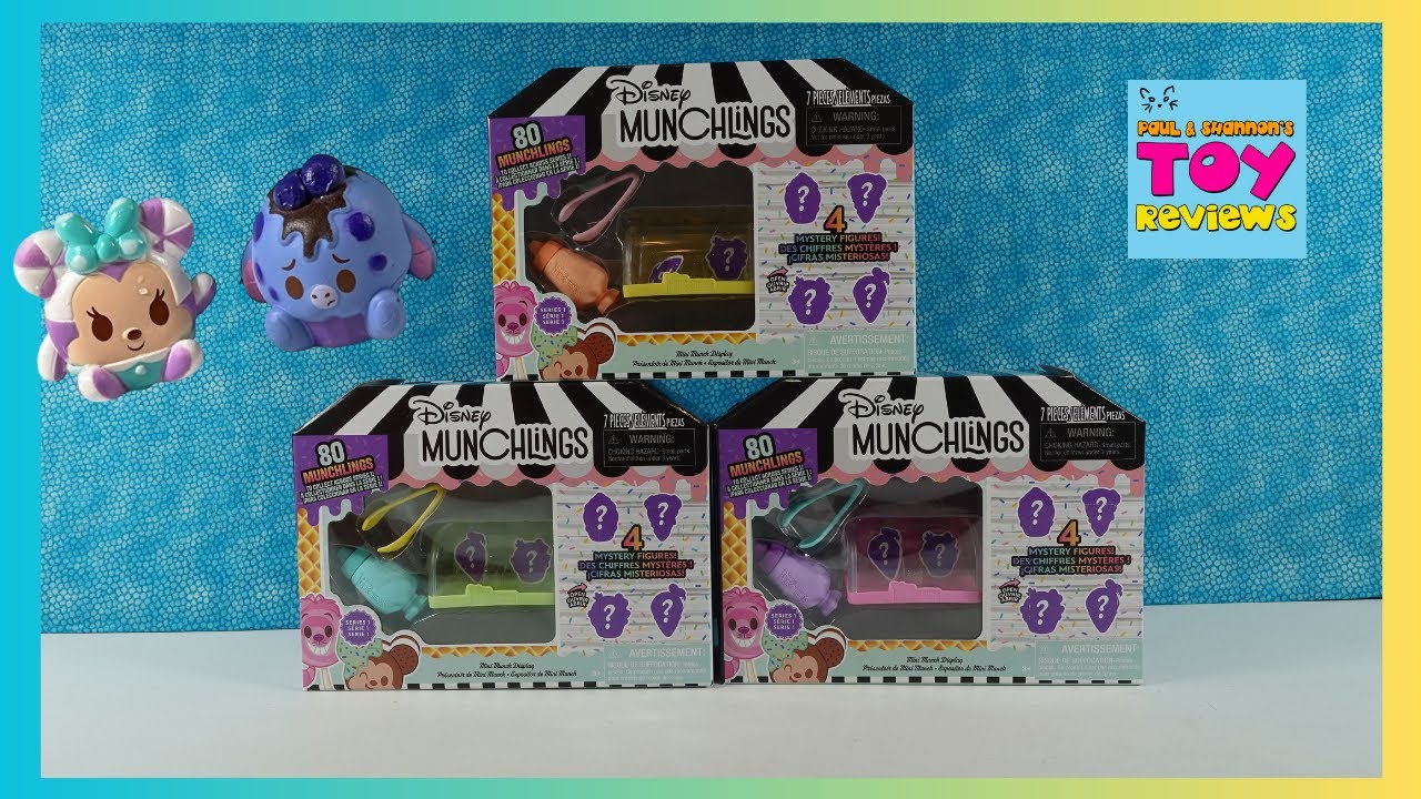 Let's Unbox New Disney Munchlings Mini Munch Display Figure Packs