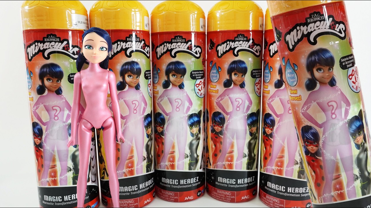 New Miraculous Ladybug Magic Heroez Water Reveal Series 3 Dolls