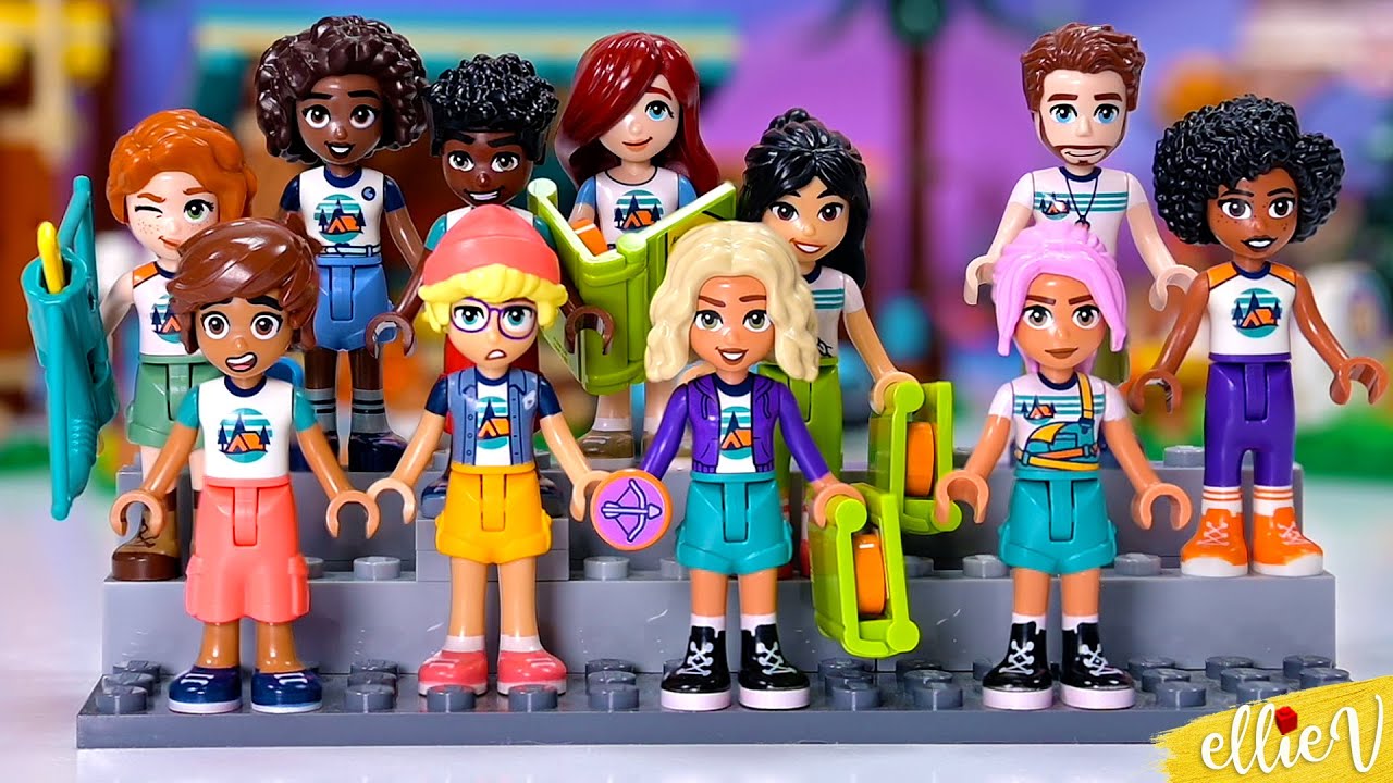 All the different camp t-shirts for Lego Friends