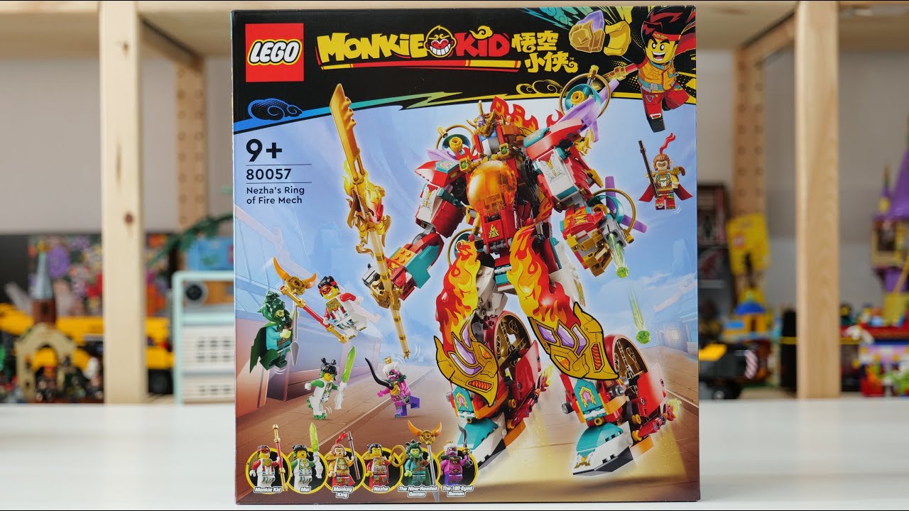 LEGO Monkie Kid 80057 Nezha's Ring of Fire Mech - LEGO Speed Build Review