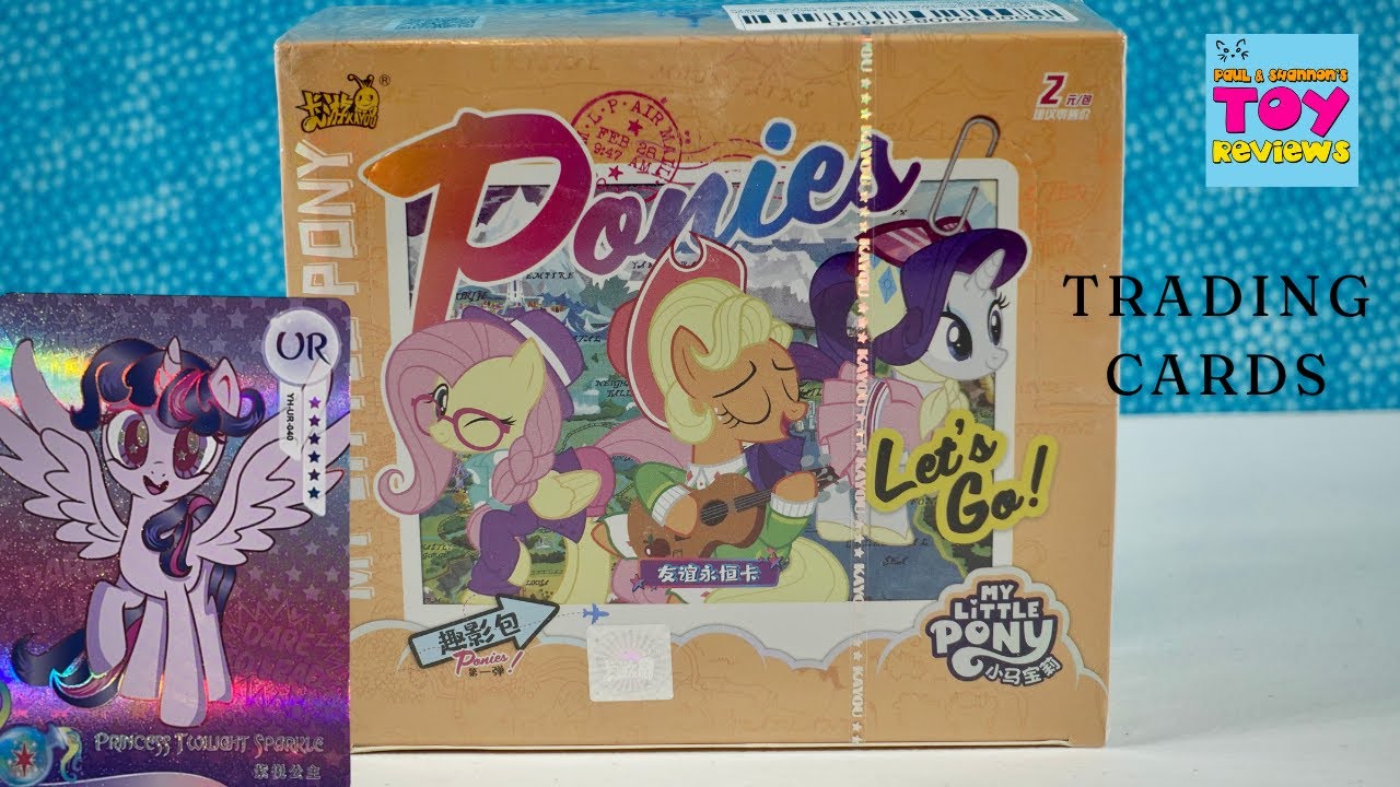 My Little Pony Kayou Let’s Go Trading Cards Booster Box Unboxing