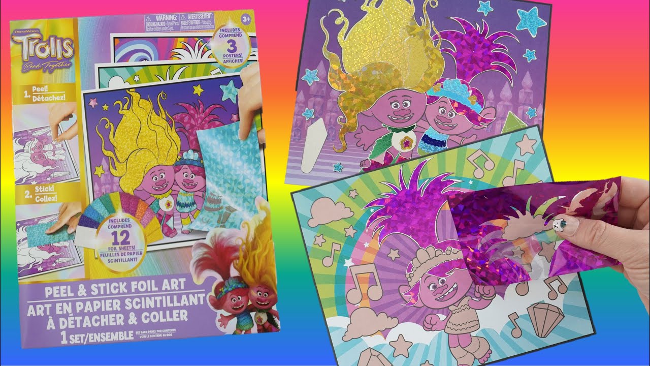 Trolls Band Together Foil Art Activity