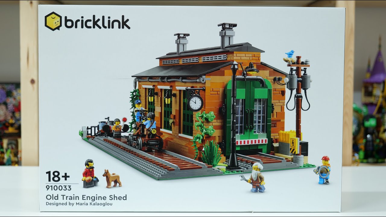 LEGO Bricklink Designer Program 910033 Old Train Engine Shed – LEGO Speed Build Review