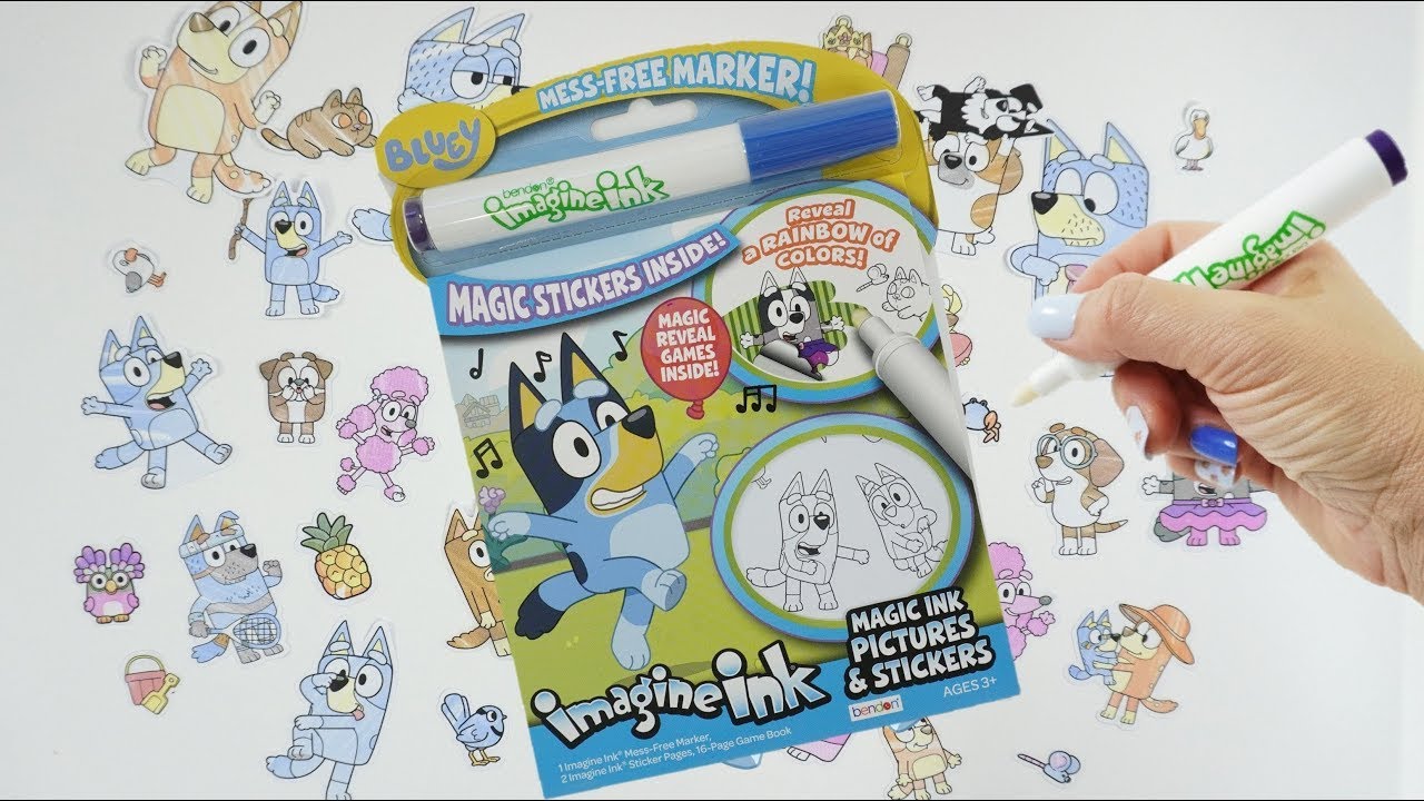 Bluey at the Park Imagine Ink Coloring Book with Stickers