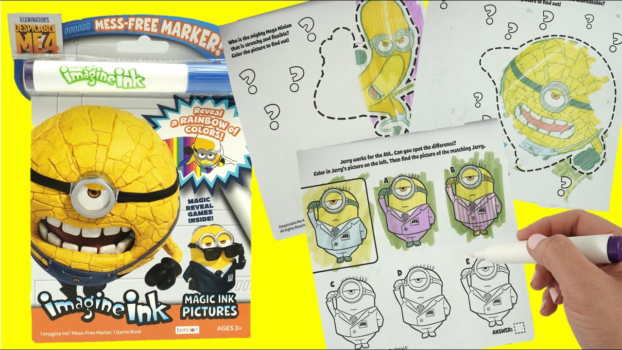 Despicable Me 4 Imagine Ink Minions Activity Set