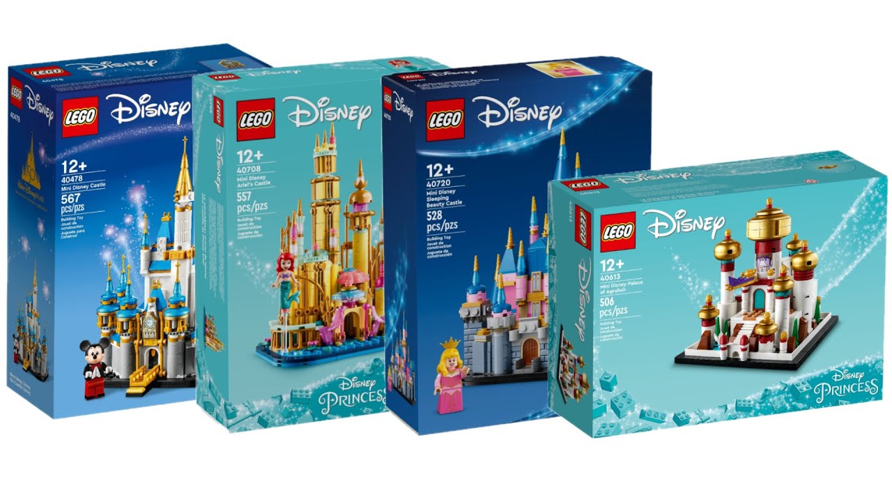 All LEGO Disney Mini Castle´s done between 2021 - 2024 Compilation/Collection Speed Build