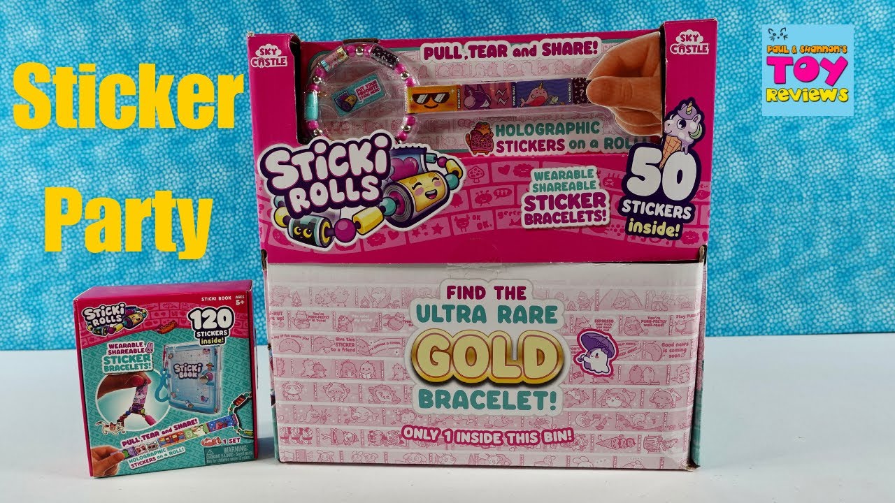 Sticki Rolls Blind Box Mystery Stickers Unboxing Review