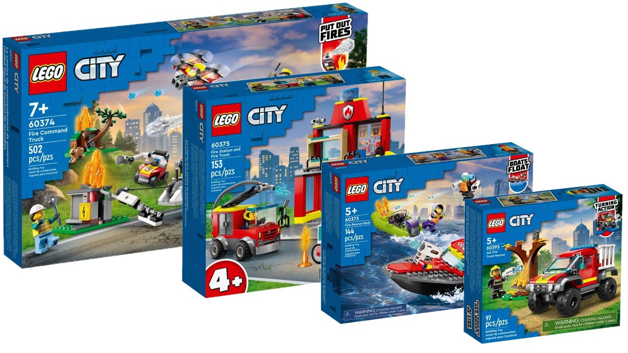 All LEGO City Fire Sets 2023 CompilationCollection Speed Build