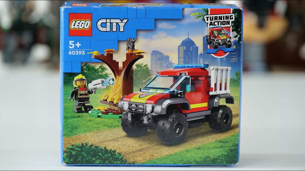 LEGO City 60393 4x4 Fire Truck Rescue - LEGO Speed Build Review