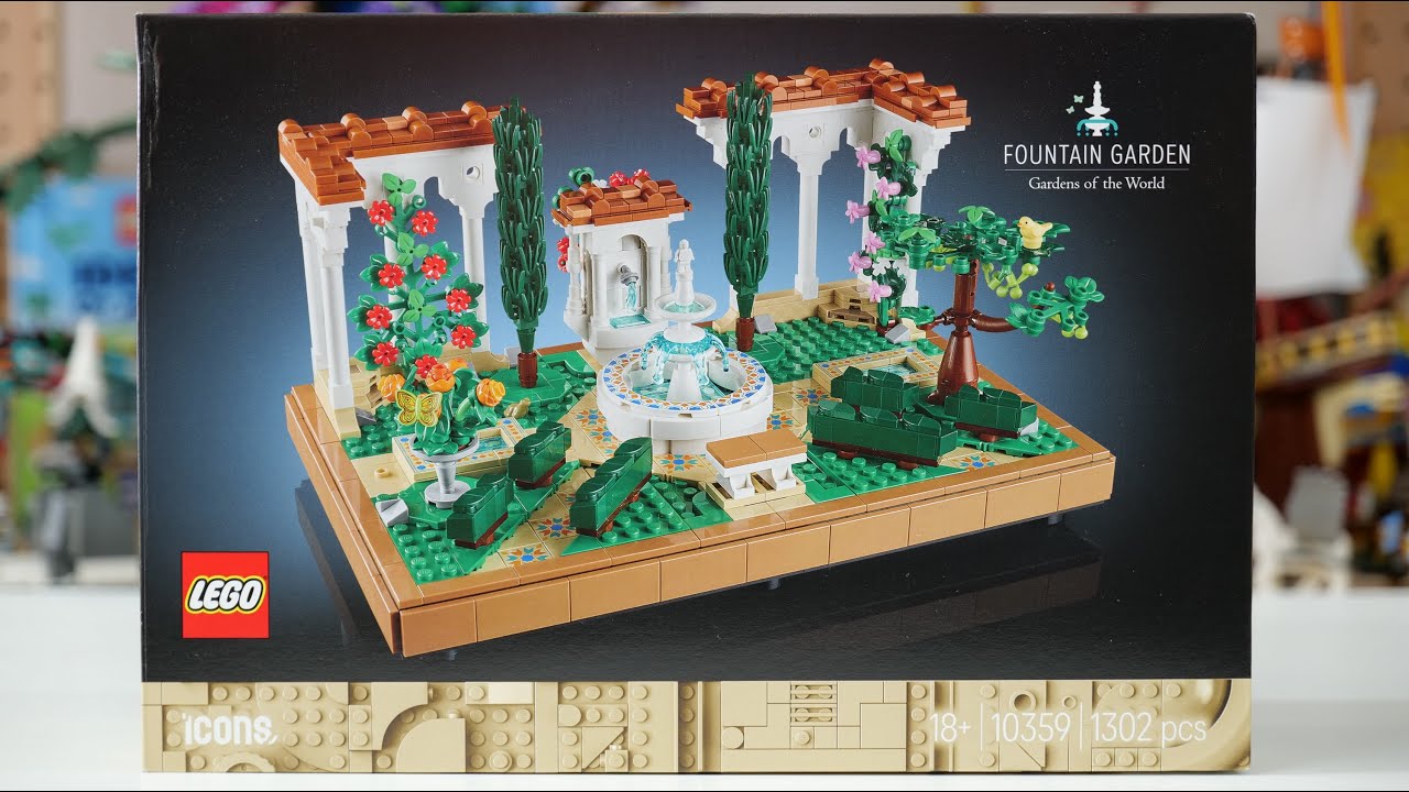 LEGO Icons 10359 Fountain Garden Speed Build Review