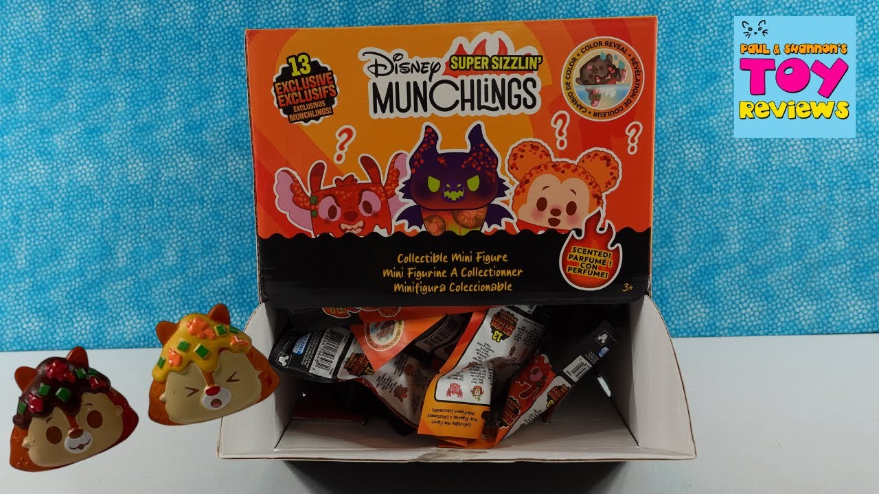 Disney Munchlings Super Sizzlin Collectible Mini Figure Blind Bag Opening