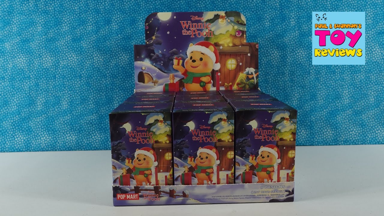 Disney Winnie The Pooh Christmas Train Pop Mart Blind Box Figure Unboxing