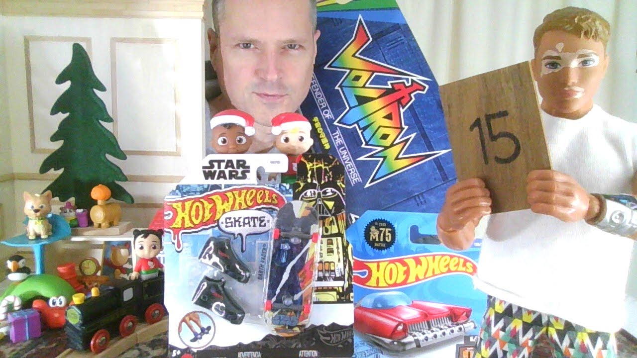 Day 15 Vlogmas Advent Holiday Calendar: Little People Collector Voltron Hot Wheels Skate CoComelon