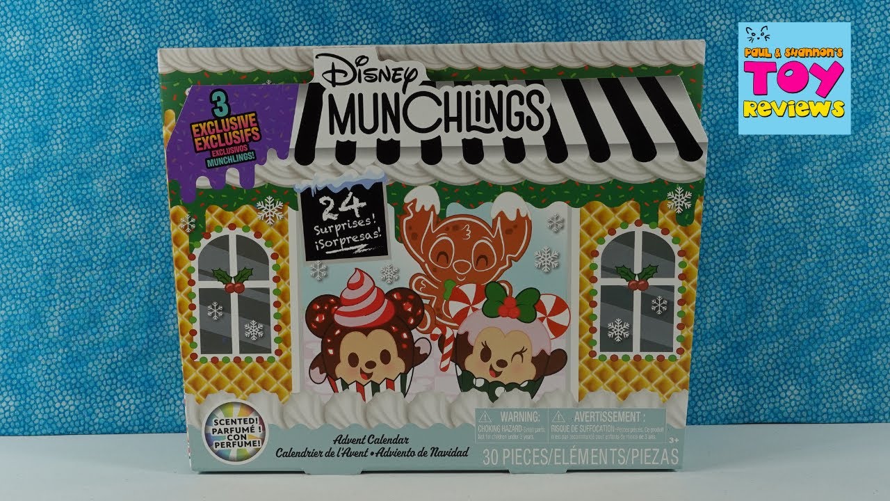 Disney Munchlings Figure Advent Calendar Blind Box Opening Fun