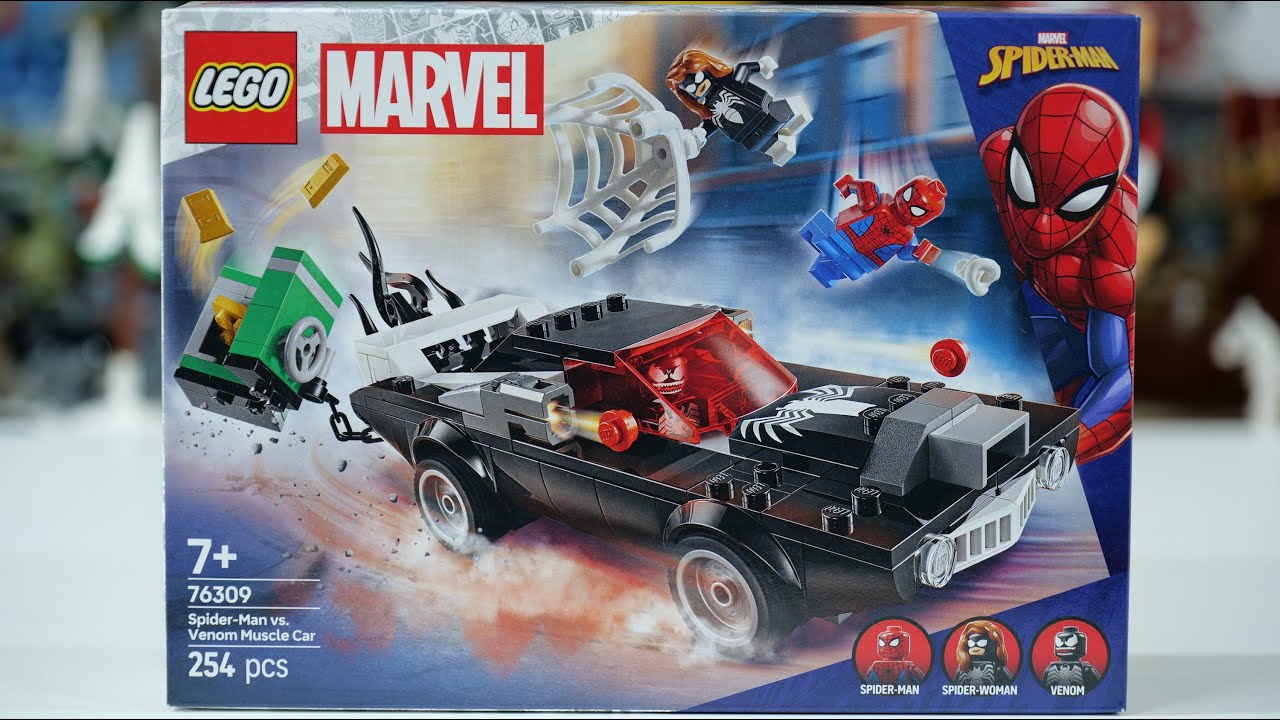 LEGO Marvel Super Heroes 76309 Spider Man vs. Venom Muscle Car - LEGO Speed Build Review