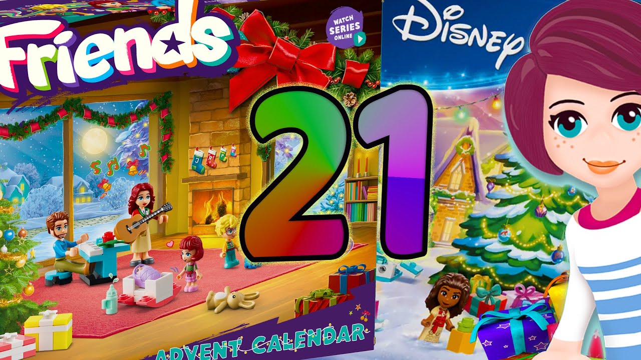 Opening door 21 of LEGO Friends & Disney Advent Calendars