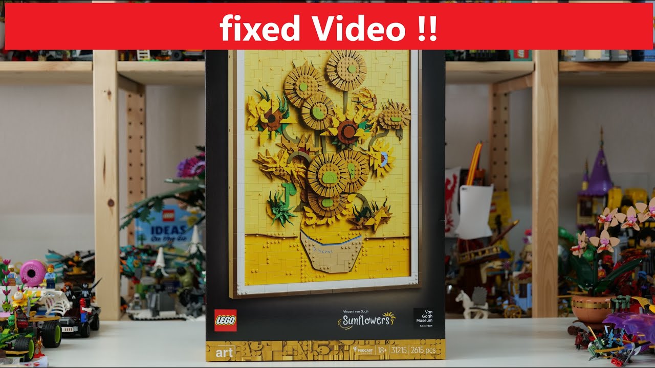 LEGO Art 31215 Vincent van Gogh – Sunflowers - fixed Video - LEGO Speed Build Review